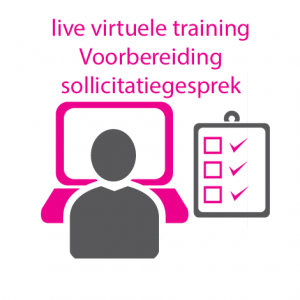 Live virtuele training voorbereiding sollicitatiegesprek